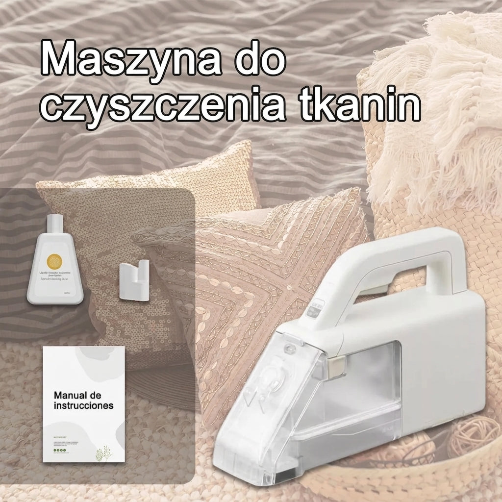 Maszyna do czyszczenia i odkurzania domowego do sof z tkaniny, dywanów i zasłon.